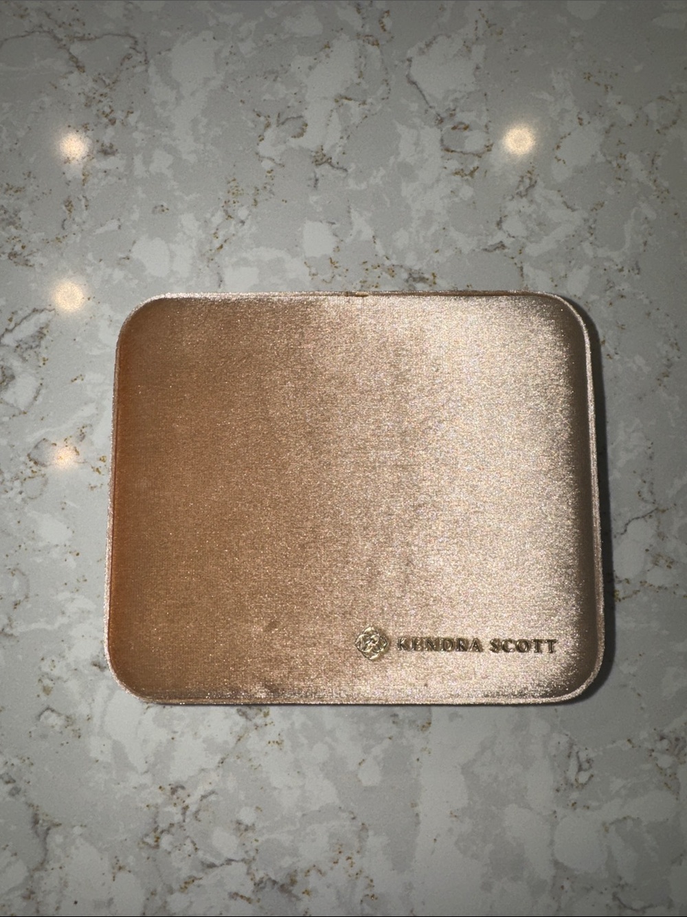 Kendra Scott Rose Gold Velvet Jewelry Tin